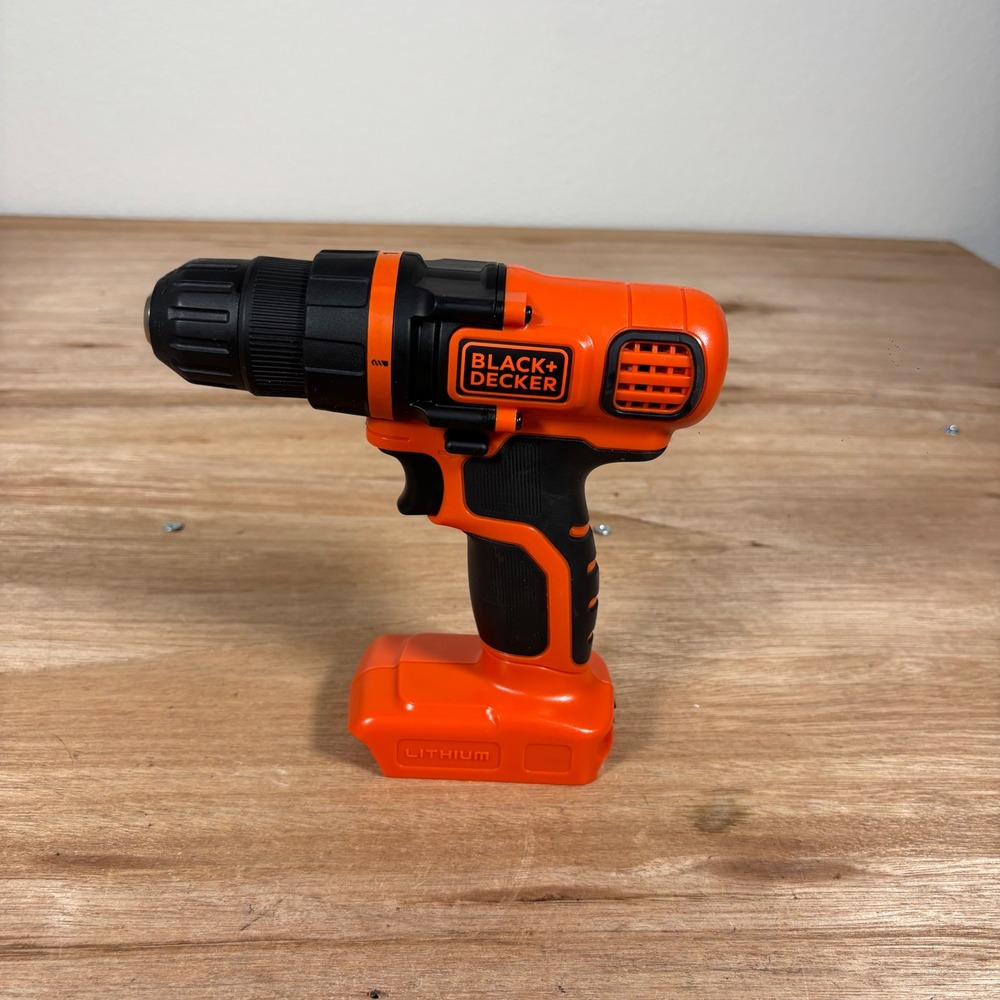Black & Decker LDX120 20V Max Cordless Drill Driver Tool Only Orange
